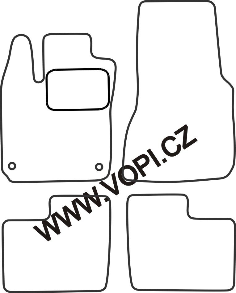 Autokoberce Smart Forfour 2014 - Colorfit Fun (4607)